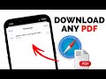 Easily Download PDF Files on iPhone from Safari 📥