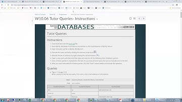 CIT-111 W10.06: Opening & Using tutor.sql in MySQL Workbench