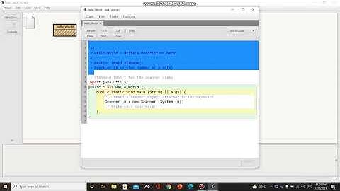 Java Tutorial - how to print Hello World! on screen using BlueJ