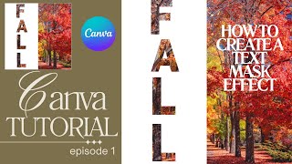 Canva Design Hacks - How To Create A Text Mask Effect : Canva Clipping Mask Tutorial