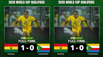 Ghana 1-0 Comoros – Full Highlights & All Goals |GH Qualify for 2026World Cup, Kudus Shines Again!