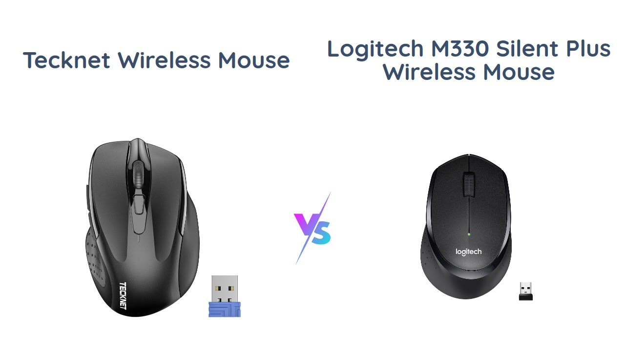 🖱️ Tecknet Wireless Mouse vs Logitech Silent Plus Mouse Comparison ...