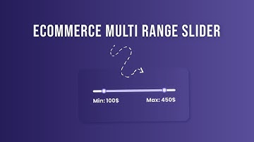 Ecommerce Multi Range Slider Using HTML CSS & Javascript