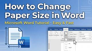 How to Change Paper Size in Word । Quick Tutorial