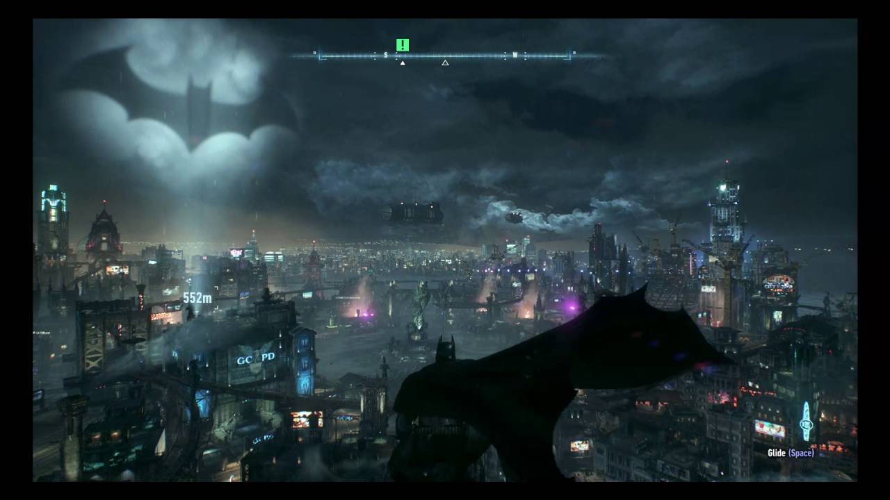 Batman Arkham Knight. Ambient Gotham Rooftop Soundtrack YouTube