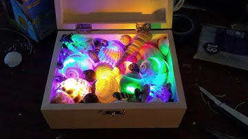 Sea shells light/music box made with Arduino Nano