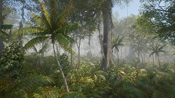 Jungle Scene with new Tropical Forest Pack Presets for MicroVerse