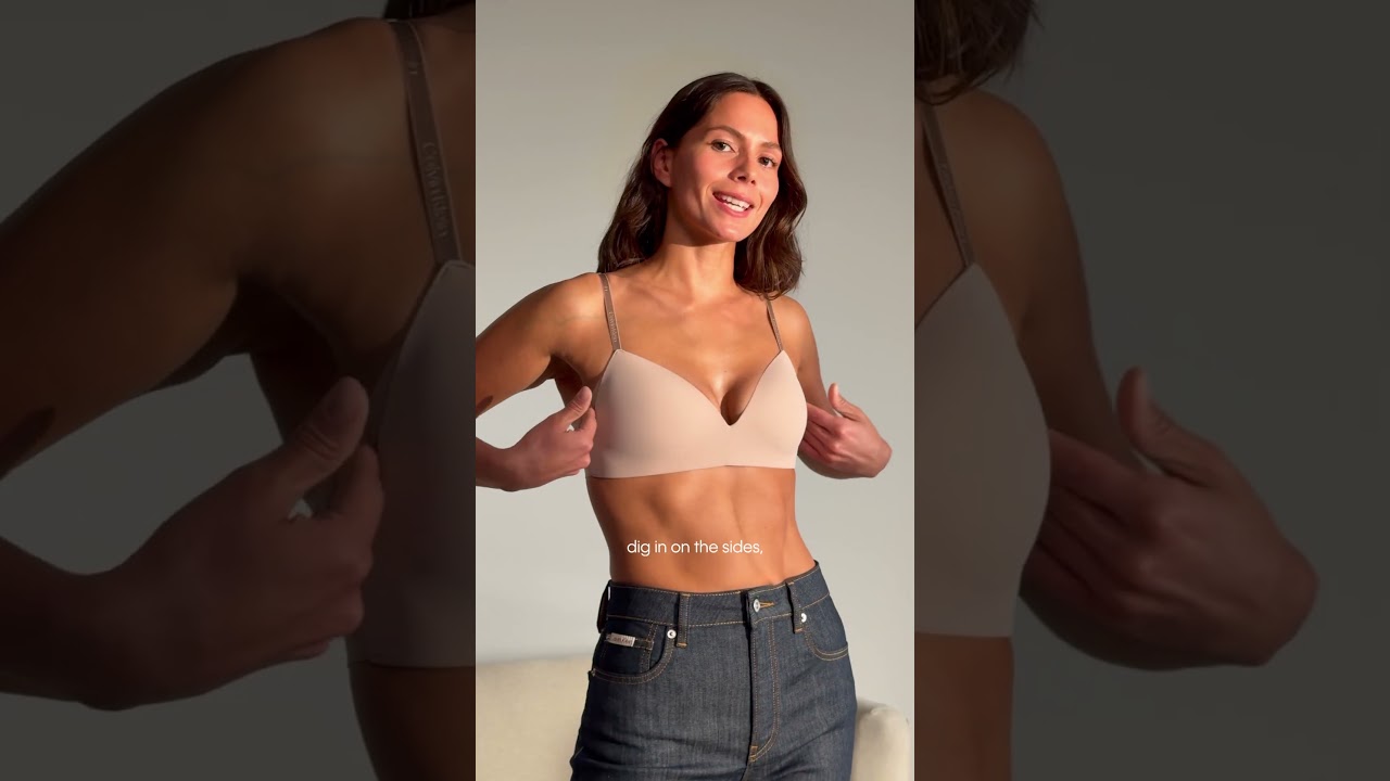 The bra you won’t want to take off. The Perfectly Fit Custom Lift Wirefree Triangle Bra.