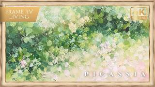 Whispering Canopy | Green Abstract Floral Painting for Frame TV screenshot 4