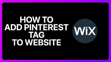 How To Add Pinterest Tag To Wix Website Tutorial