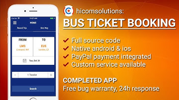 Bus ticket booking iOS app template, script, source code for sale