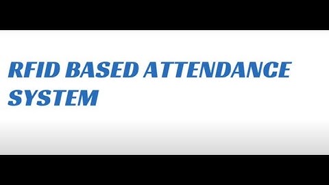 Project 15 - RFID based attendance system using micro controller 8051