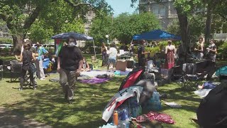 Watch Live: Tulane Protest | Campus police issue warning to protestors