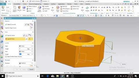How to draw 3D model hexagonal nut in NX11