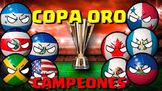 CAMPEONES de la COPA ORO CONCACAF countryballs