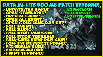 Data ML Lite Full Event 500Mb Patch Transformers | ML Lite | Cara Mengatasi Lag & Patah Patah ML