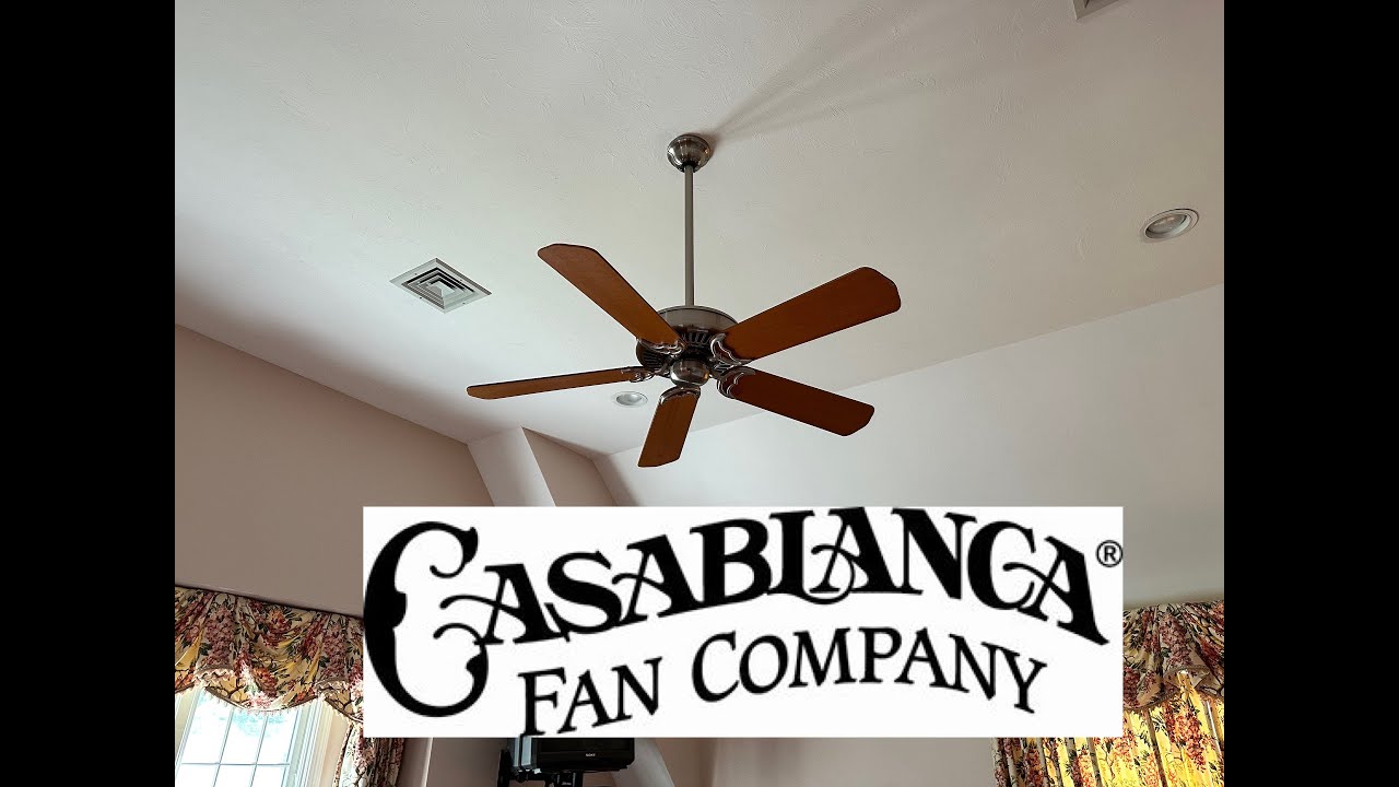 Casablanca Panama ii Ceiling Fan 2023 Remake - YouTube