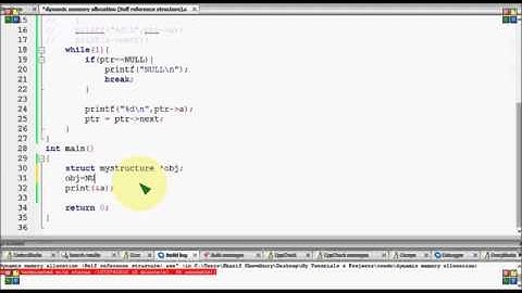 Bangla C programming tutorial 111 Dynamic memory allocation Self reference Structure   YouTube