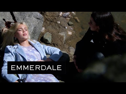 Emmerdale - Meena Leaves Leanna Unconscious after Pushing Her from the Bridge