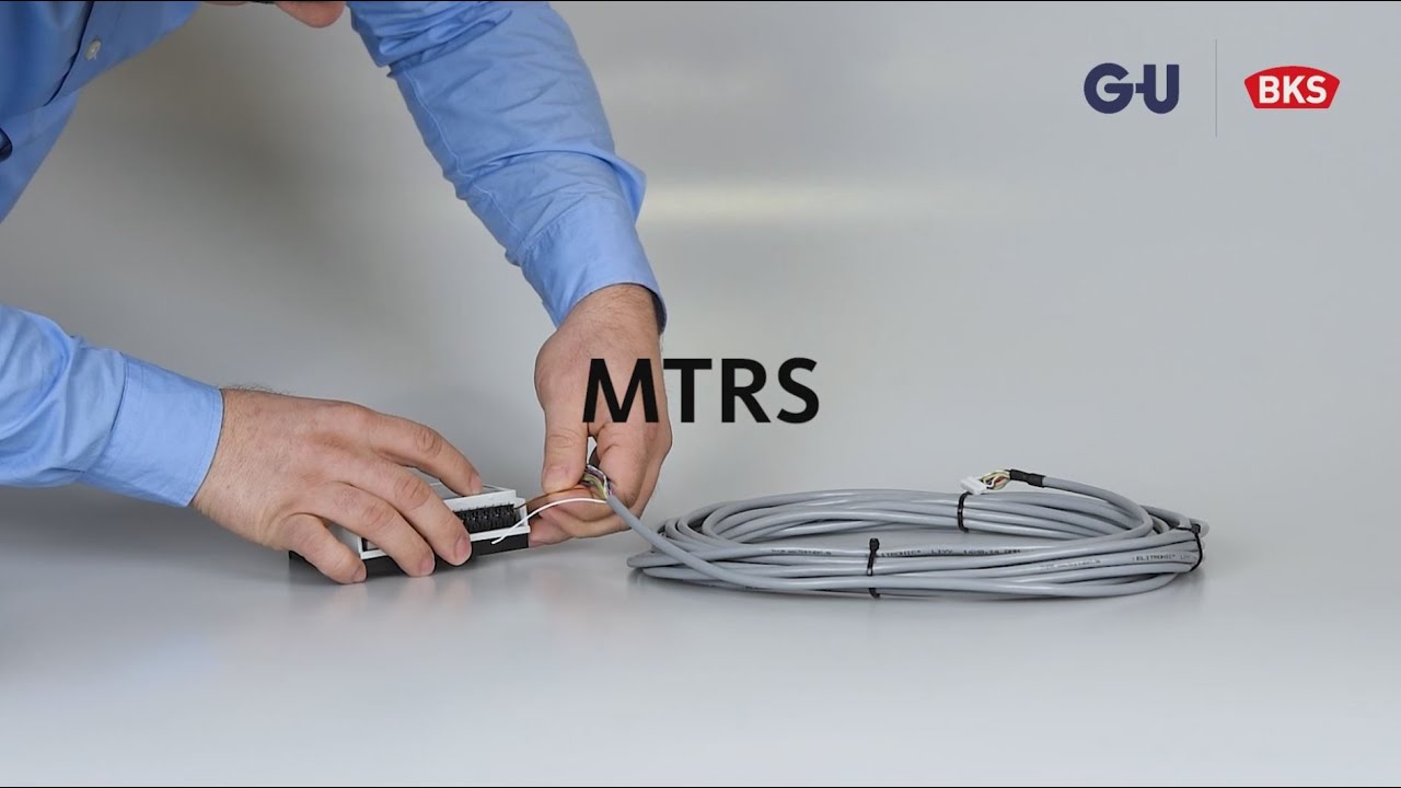 Verdrahtung eines GU BKS motorischen Treibriegelschlosses MTRS 