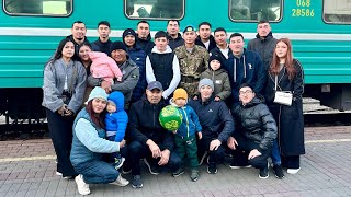 картинка: Жансеріктің әскерден келуі. Бірлік ауылы кортеж