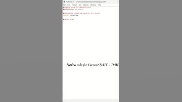 Python code for Current DATE & Time  ⏱️✨ #date #time #python #coding #webdevelopment #frontendcourse