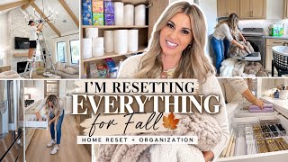 I'M RESETTING EVERYTHING IN THE HOME FOR FALL | Home Reset   Major Kitchen and Office Organization