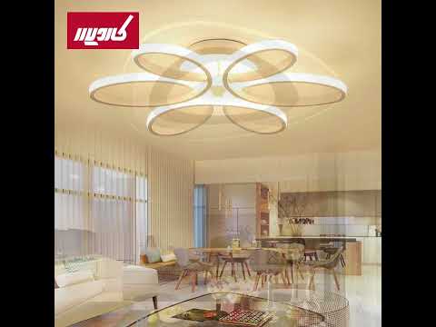 نورپردازی سقفی مدرن در بازسازی خانه