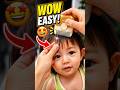WOW EASY! 😱 Baby Hair Cut Tool | Safe & Easy Trim #shorts