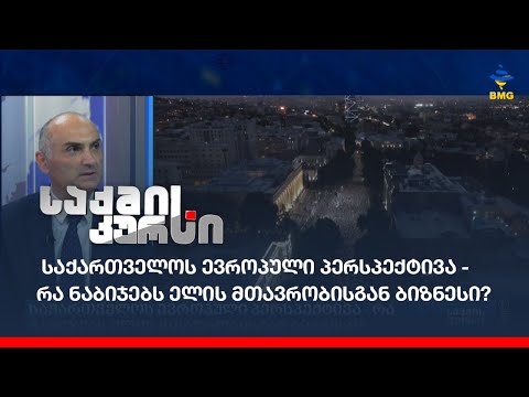 საქართველოს ევროპული პერსპექტივა - რა ნაბიჯებს ელის მთავრობისგან ბიზნესი?