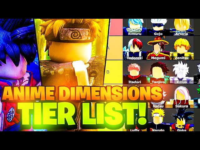 Anime Dimensions Simulator Tier List – All Characters Ranked – Gamezebo