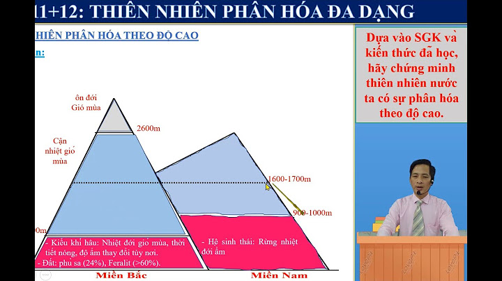 Thiên nhiên phân hóa đa dạng bài 12 tiết 1