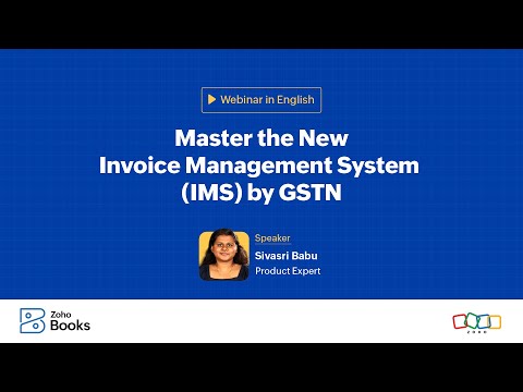 9.5 Invoice Management System (IMS) — Zoho Books video lesson