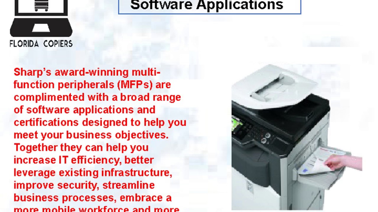 Sharp Award Winning Multi Function Peripherals YouTube