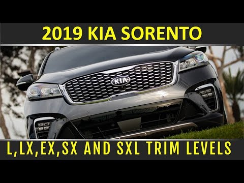 Kia Sorento available in L,LX,EX,SX and SXL trim levels Kia Sorento available in L,LX,EX,SX and SXL trim levels