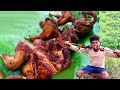 Primitive Technology: Catch and Cook Quail And Eating In Fun Hunter
