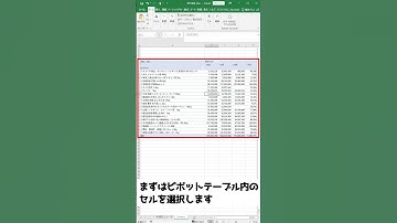 【15秒でわかるExcel】ピボットテーブルのデータを使用した「ピボットグラフ」の作り方 #Shorts