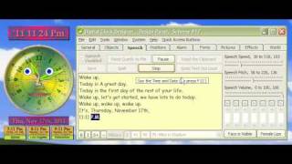 Digital Clock Designer's Talking Alarm Clock Desktop Software screenshot 5