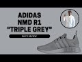 Adidas NMD R1 &quot;Triple Grey&quot; Unboxing &amp; On Feet Review