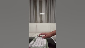 Keychron q1 modded vs stock
