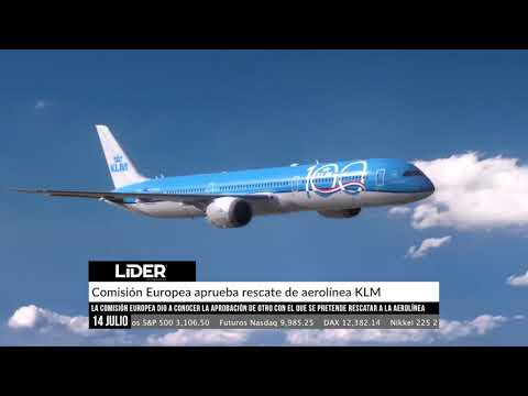 "Comisión Europea aprueba rescate de la aerolínea KLM de Holanda "