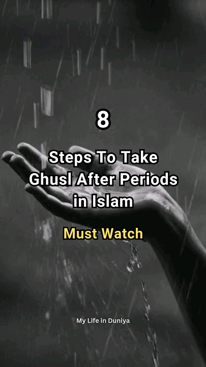 8 Steps To Take Ghusl After Periods in Islam!! 👍💯 #islamic #shorts #viral #yt #ghusl #periods