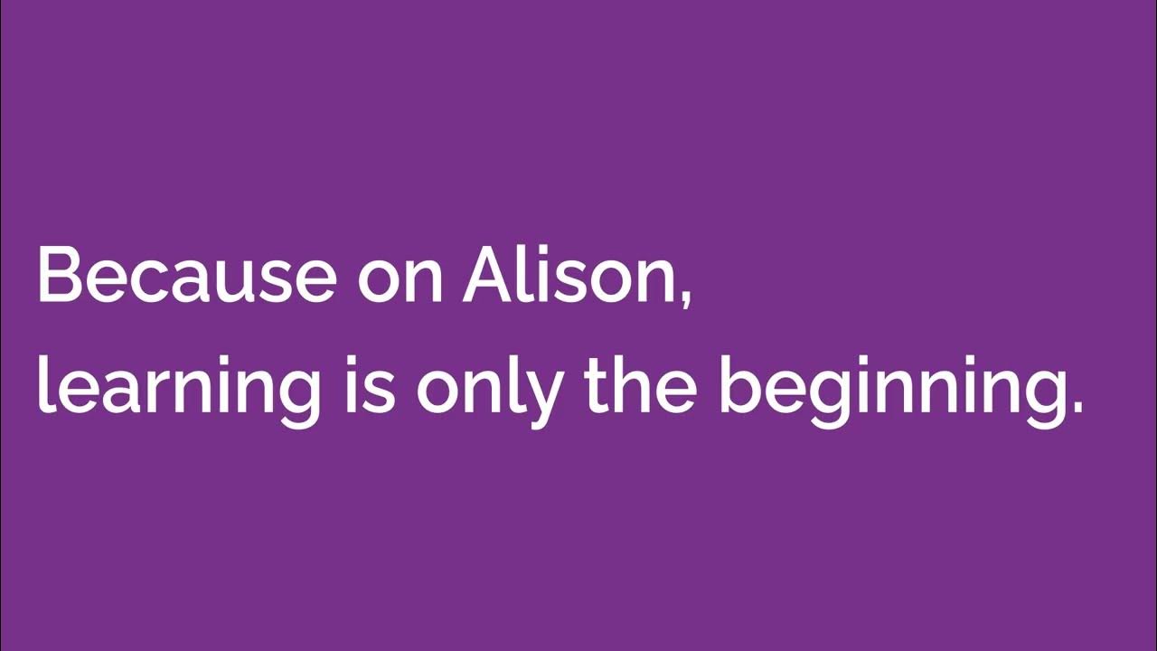 How to use Alison | New Learner Onboarding