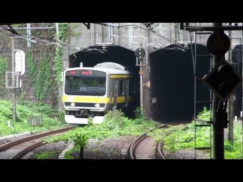 【JR東日本】E231系とE233系 四ッ谷駅　旧御所トンネル