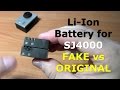Li-ion Battery for SJ4000 fake vs original