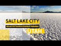 Белая пустыня и соленые равнины рядом с Salt Lake City, Utah.