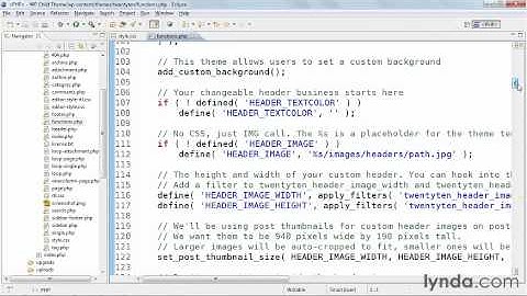 WordPress 3 Building Child Themes - Chapter 3 - 03 Creating a functions & changing header image size