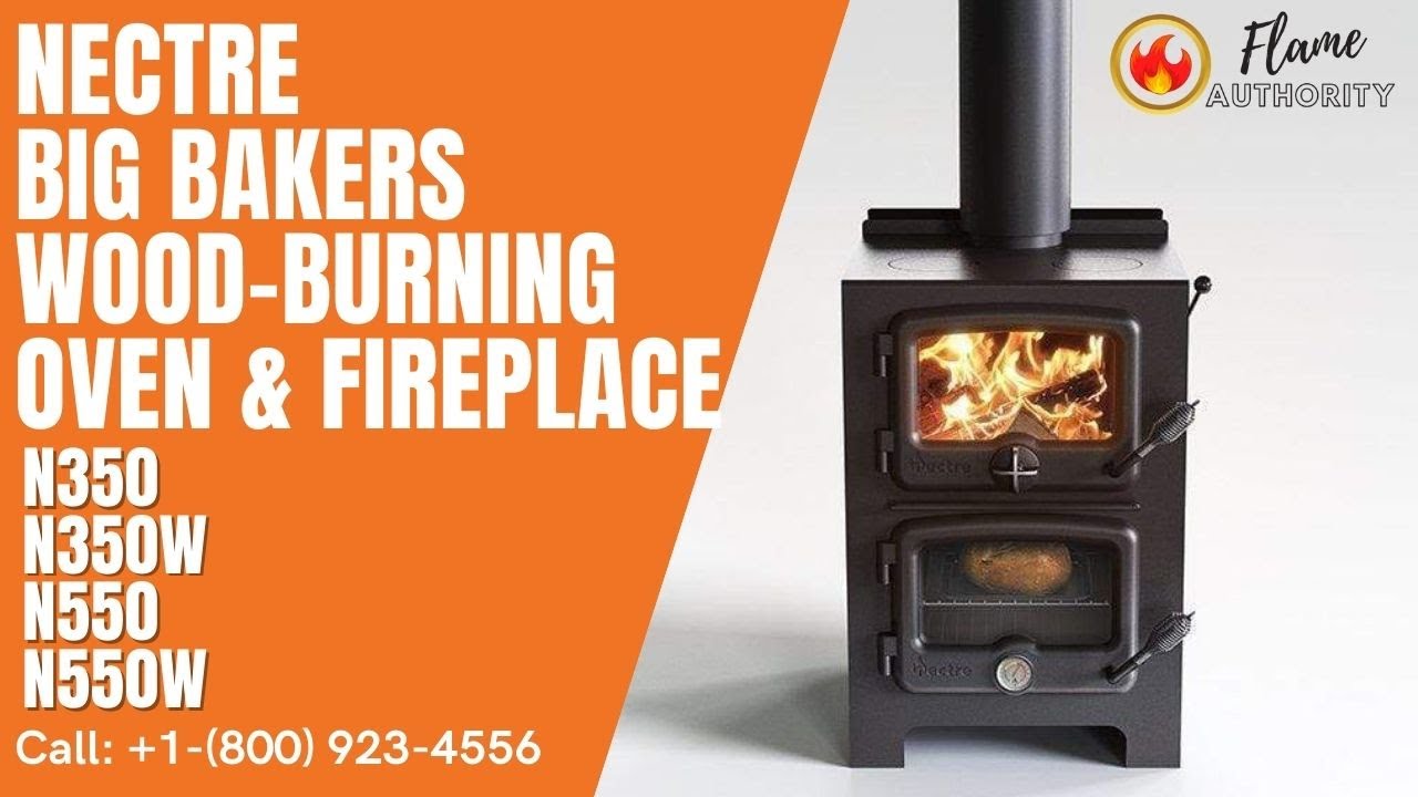 Nectre Big Bakers Wood-Burning Oven u0026 Fireplace N350 | N350W | N550 | N550W  - YouTube