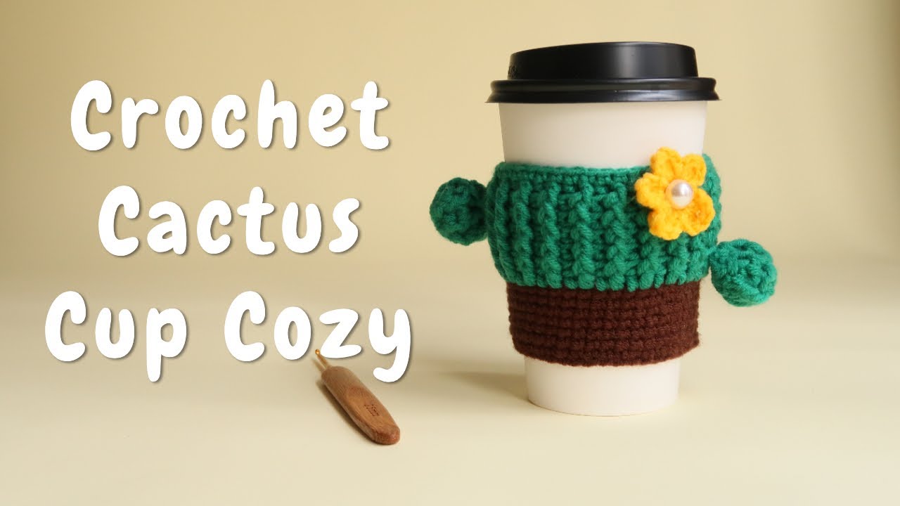 Cactus Crochet Can Cozy