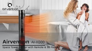 Airvention AI-H300 Ceramic Indoor Tower Heater with 1s Quick Heating（German version）